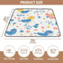EtherSpher 50'' 50''alfombras Parents' Day Cartoon Cute Blue Bird Soft Padded Baby Play mat Foldable for Indoor Outdoor