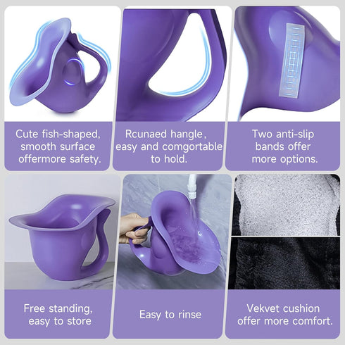 kvlvlbxf Newborn Baby Potty Trainer, Cute Fish Shape Portable Potty for Infant Potty Training, Diaper Free Use Indoor