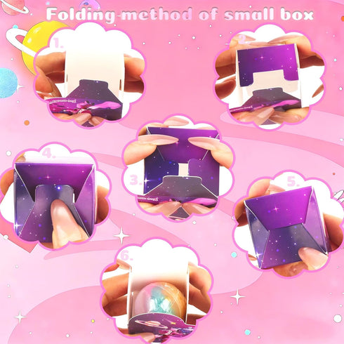 Dreunsto 30 Pack Valentines Day Gifts for Kids with Galaxy Slime, Valentine Classroom Exchange Prizes, Slimes Stress