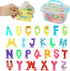 Alphabet Letters Learning Suction Toys: ABC Silicone Baby Bath Toys for Toddlers 1-3, Educational Montessori Sensory