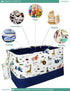 FANKANG Rectangular Laundry Basket, Nursery Storage Fabric Bin, Gift Baskets (Animals)