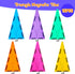 Set: 16PCS Pack Set 3+ Magnetic Tiles Building Block Isosceles Triangle Expansion Construction Building Blocks, Starter