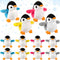 12 Pieces Christmas Mini Plush Penguin Stuffed Toys, Cute Small Baby Penguin Dolls for Keyholder Bag Pendant Gifts