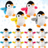 12 Pieces Christmas Mini Plush Penguin Stuffed Toys, Cute Small Baby Penguin Dolls for Keyholder Bag Pendant Gifts