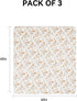 3 Pack 40"X40", TILLYOU Muslin Swaddles for Newborns Baby Blankets for Girls Boys Cotton Swaddle Blankets Yellow Flower