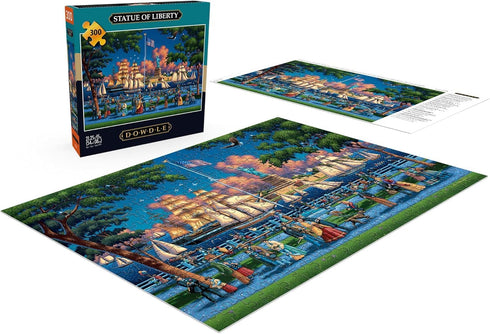 300 21.25 15.00 Buffalo Games - Eric Dowdle - Statue of Liberty - Piece Jigsaw Puzzle for Adults - Challenging Puzzle