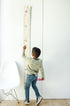 White Loft Rainbow Canvas Family Height Chart Ruler - Children's Growth Tracker for Nursery Wall - Kids Room Decor