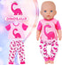 UNICORN ELEMENT 5 Sets Baby Doll Clothes Outfits for 14-18 Inch Dolls - Baby Doll Accessories