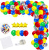 Red Blue Yellow Green Balloon Garland Kit, 121PCS Balloons for Toy Video Game Transportation Birthday Decorations