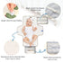 Flradish Lovely Strawberry Portable Diaper Changing Pad,Waterproof Lightweight & Foldable Travel Changing Pad