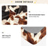 CZXW 52" 28" Retro Cow Black Brown Crib Sheets Fitted x Natural Cotton Soft & Breathable for Baby Crib Mattress