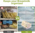 Compact Breast Milk Storage Tower - Transparent Container for Easy Organization