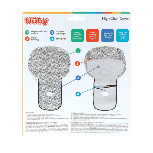 Water-Resistant High Chair Cover for Babies - Nuby Arrow Print