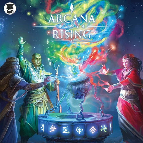 Grey Fox Games Arcana Rising Board Game, 20-60 Minutes, 1-6 Players, Study The Mystic Arts to Become The Archmage!