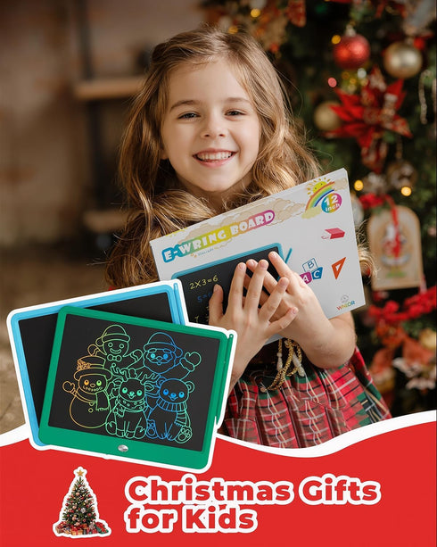 15 Inch 3 4 5 6 7 8 KOKODI LCD Writing Tablet with Anti-Lost Stylus, Erasable Doodle Board Colorful Toddler Drawing