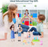 Pregnant Doll with Baby in Tummy, Family Dolls Set, Educational Welcome Baby Toys with 10 Family Members