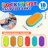 18-Pack Sensory Fidget Magnet Toys for Kids: Textured Silicone Magnetic Sliders for Autism Children Classroom Must