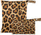 Haskirky Leopard Print Brown 2 Pcs Cloth Diaper Wet Dry Bags,Waterproof and Washable