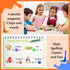 1212 Pcs Magnetic Bingo Wands with Chips - Rainbow Set for Kids Learning, Science, Counting, Sorting Activities