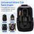 3 Set, 2-in-1 Newborn Car Seat Head Support with Shoulder Covers Reversible Infant Car Seat Insert, Thickened Car Seat