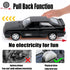 1/36 Scale 1980 Audi Sport Quattro Toy Car, Pull Back Diecast Model Cars, Gifts for Boys and Girls (Matte Black)
