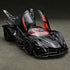 RZAPE 1/24 3-12Black Spray Project EVO Toy Cars Diecast Cars Metal Car Carros De Coleccion,Model Car Kits for Adults