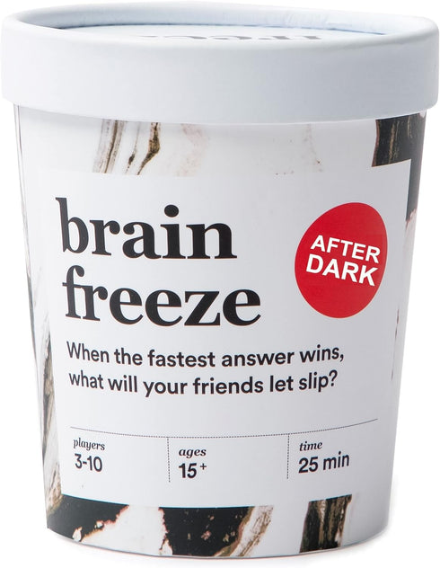 BRAIN FREEZE After Dark Party Game - Hilarious Speak-Before-You-Think Game for Friends and Family