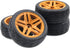 OD2.75'' 12mm Hex Hub Wheel Rims with Nylon & Rubber Tires Compatible with HSP Tamiya HPI Kyosho Traxxas RC Cars