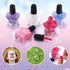 Set 3-12 Golray Kids Nail Polish for Girls, All-in-One Nail Art Kit - Dryer/ Glitter Powder/ False Nails/ Nail Decals/