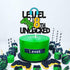 Happy 8th Birthday Cake Topper, Level 8 Unlocked for Boys, Video Game Controller Theme Party Supplies