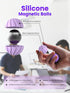 6PCS Silicone Magnetic Fidget Balls for Adults - Stress Relief Sensory Toys for Anxiety & ADHD, Quiet Office Desk Toys