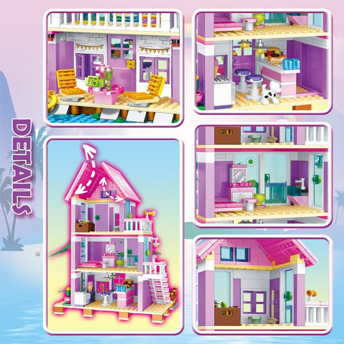 Girls Building Blocks Toys Set for Creative Play