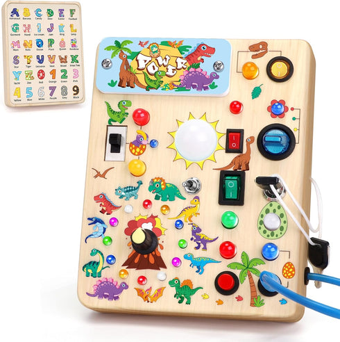 Grarain Busy Board for Toddlers - Montessori Educational Toy for 1-3 Year