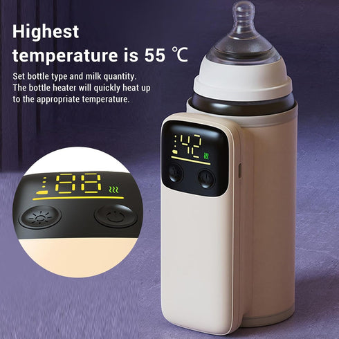 Yoidesu Fast Baby Bottle Warmer, USB Portable Bottle Heating Bag Electric Water Warming Bag at Home Or Travel Accurate
