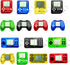 15Pcs Video Game Keychain Party Favors, Mini Game Console Fidget Toys Bulk for Kids Classroom Prizes