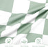 DILIMI Green Checkered Muslin Crib Sheets & Cotton Baby Lounger Cover - Only Cover