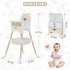 Zenvory 3 1 Baby High Chair in High Chairs for Babies and Toddlers Bear Toddler Chair Adjustable Height Highchair