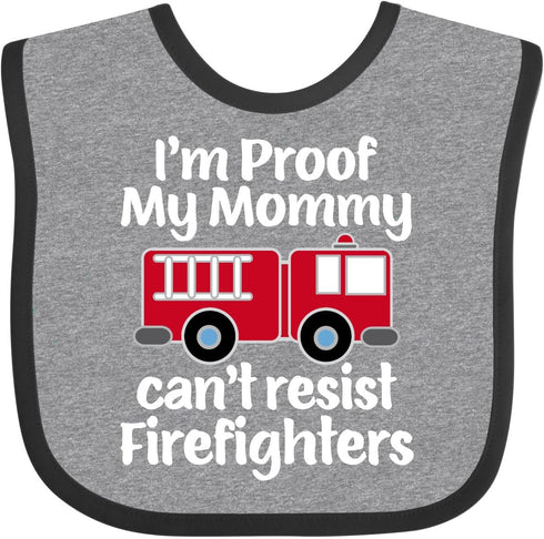 inktastic Baby Fireman Bib - Firefighter Daddy Baby Bib