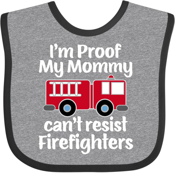 inktastic Baby Fireman Bib - Firefighter Daddy Baby Bib