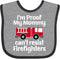 inktastic Baby Fireman Bib - Firefighter Daddy Baby Bib