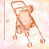 My First Baby Doll Stroller for Toddlers - Folding Toy Stroller for Dolls with Storage Basket and Canopy