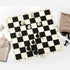 Tournament Portable Chess Set with 20" Silicone Board Mat, 4" King Plastic Weighted Pieces, 2 Extra Queens & Carrying