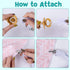 Babygoal Pacifier Clips, 6 Pack Holder for Boys and Girls, Fits Most Pacifier Styles & Baby Toys, Baby Gift 6MP09