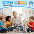 Set,46 3+, AFUNX Magnetic Tiles Space Rocket PCS Magnetic Building Blocks for Kids STEM Learning Toys, Safe & Durable
