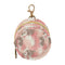 Textured Pattern Round Pacifier Storage Case with Zipper, Portable Pacifier Case for