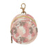 Textured Pattern Round Pacifier Storage Case with Zipper, Portable Pacifier Case for
