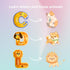 Colorful ABC Animal Alphabet Magnetic Letters, Thick EVA Fridge Magnets for Toddlers Aged 3-5 (Thicken Uppercase)