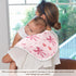 YETTASBIN Bow Pink Muslin Baby Burp Cloth, Super Soft Absorbent Cotton Burp Rag Baby Bibs Feeding Cloth for Newborn