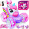 Unicorn Remote Control Car Toys for Girl - 360 Rotating Pink RC