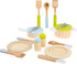 small foot wooden toys- Premium 15 Piece Kitchen Playset- Cooking and Dining